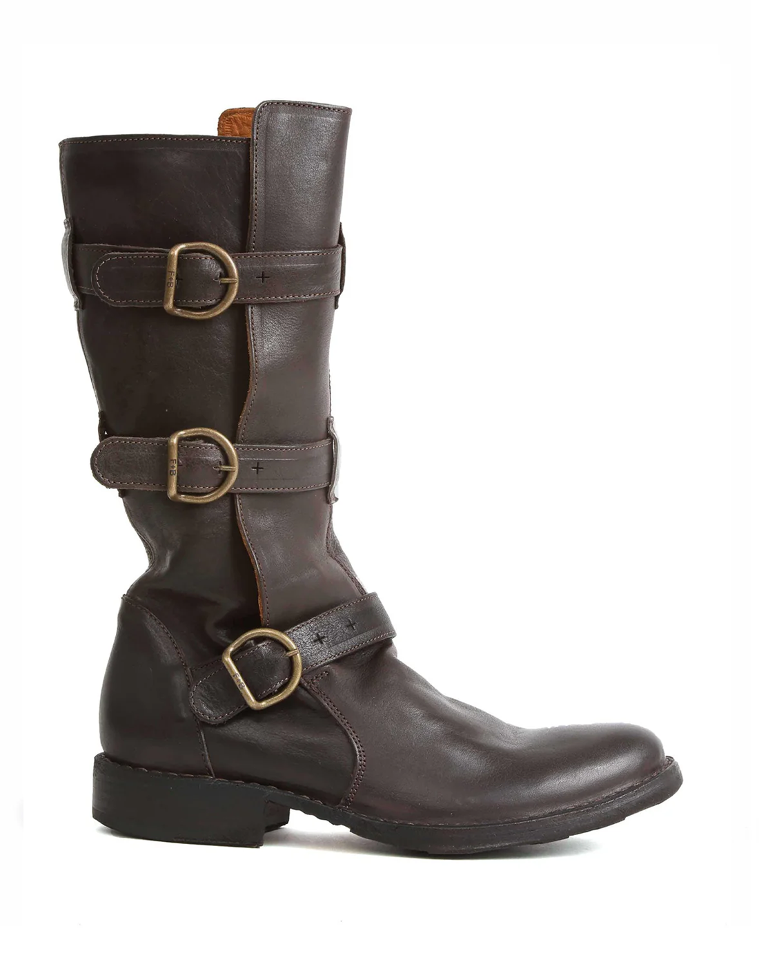 7040 Brown Leather Boots