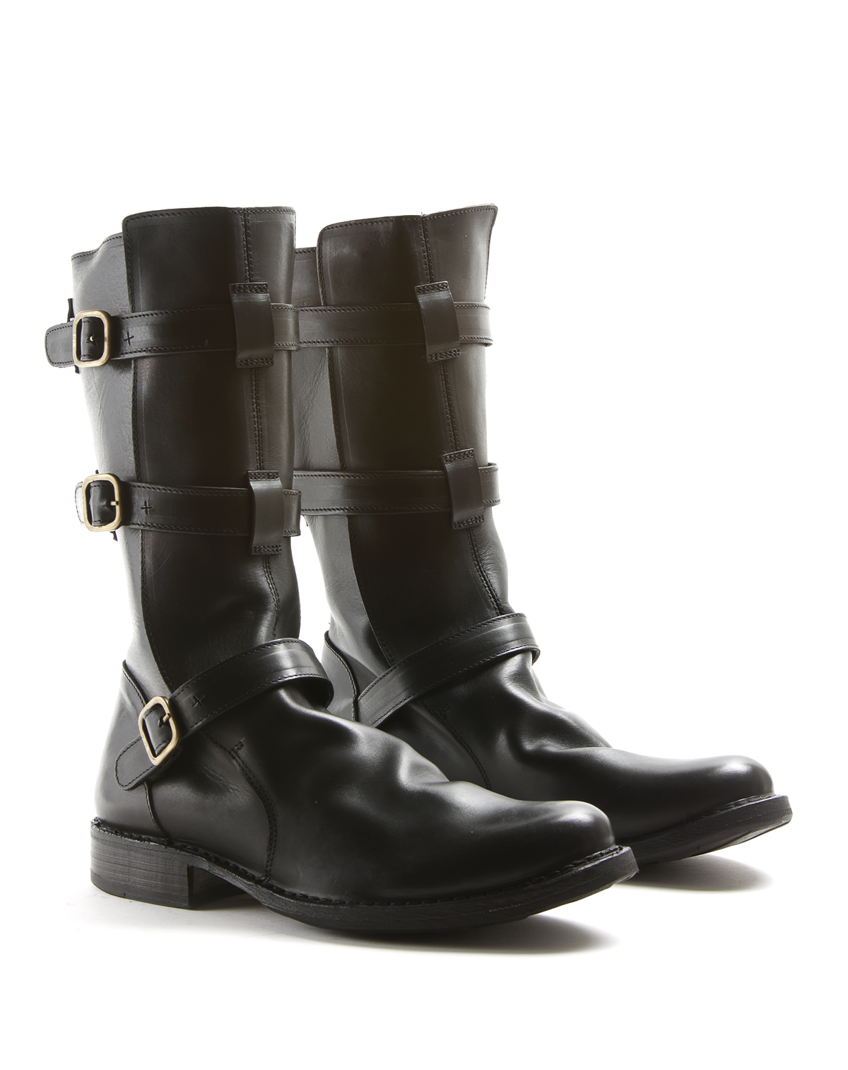 7040/22-V Black Leather Boots