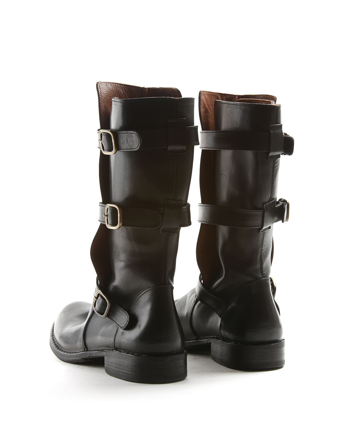 7040/22-V Black Leather Boots