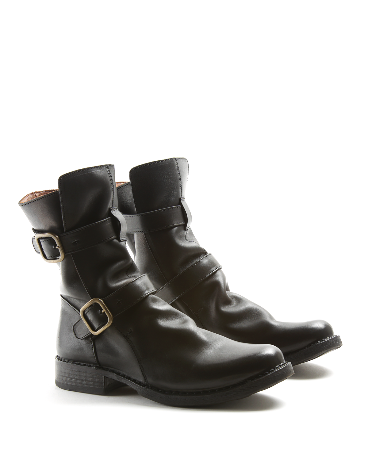 713/22-V Black Luxury Leather Boots