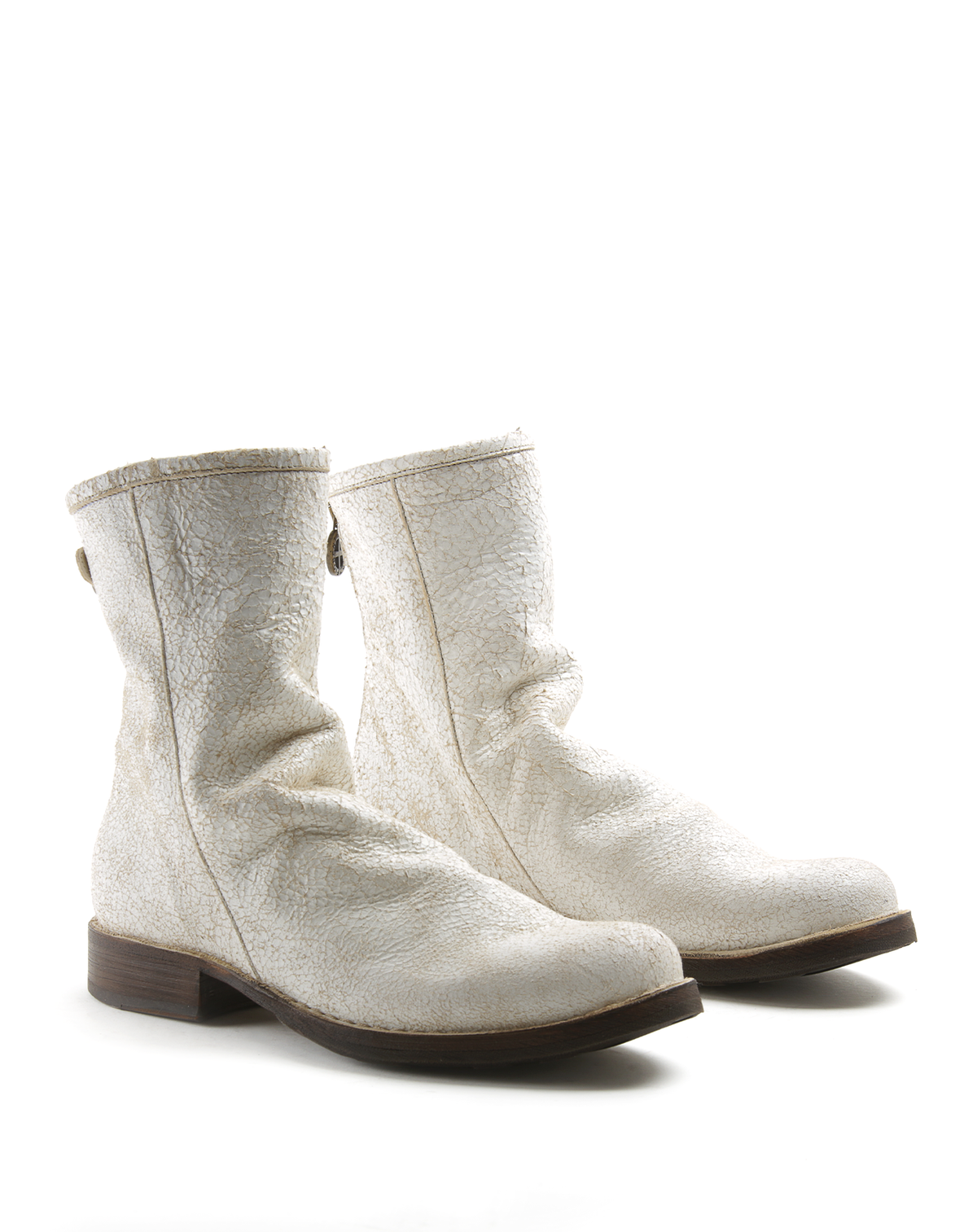 EVEN Off-White Leather Boots