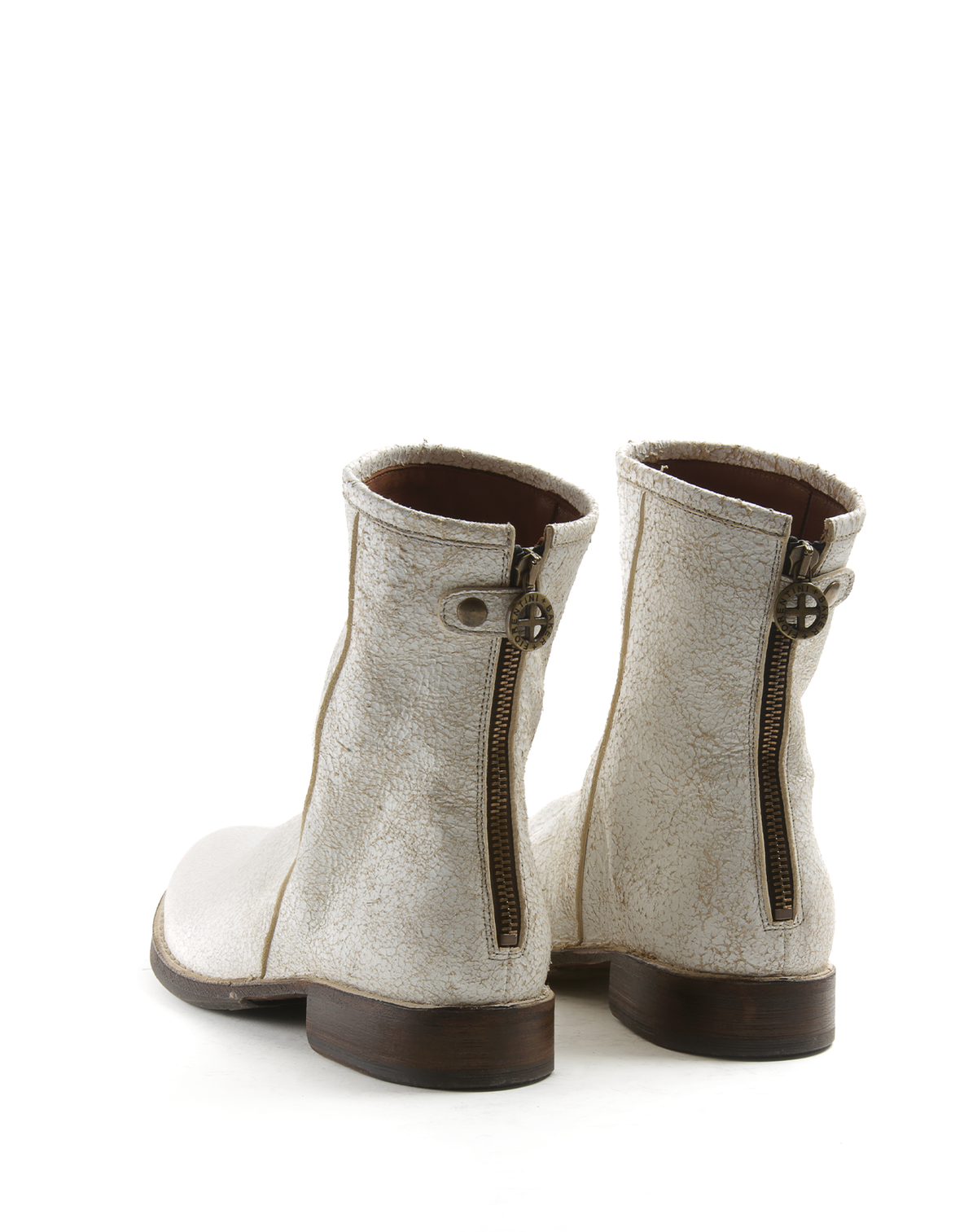 EVEN Off-White Leather Boots