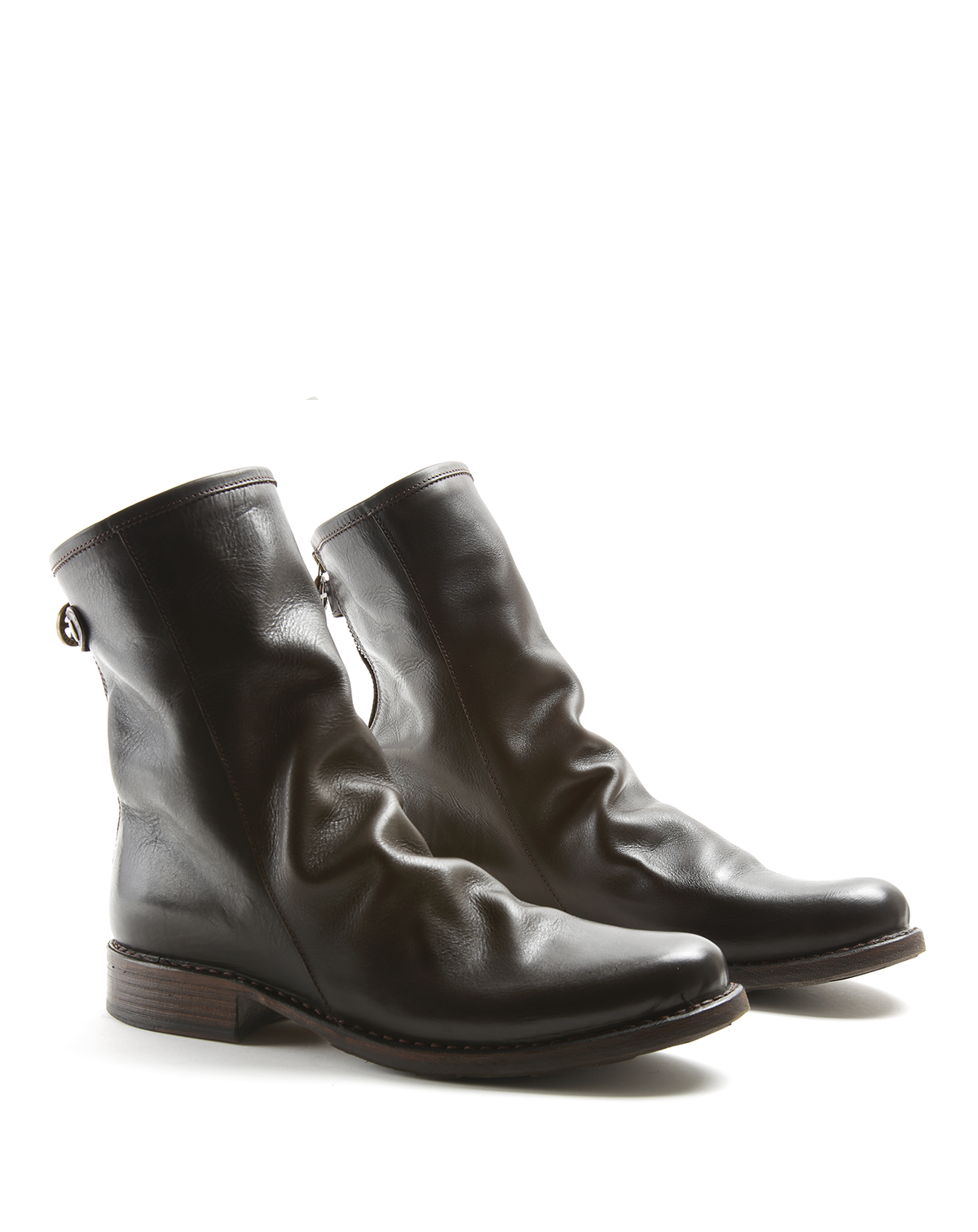 EVEN-V Dark Brown Luxury Leather Boots