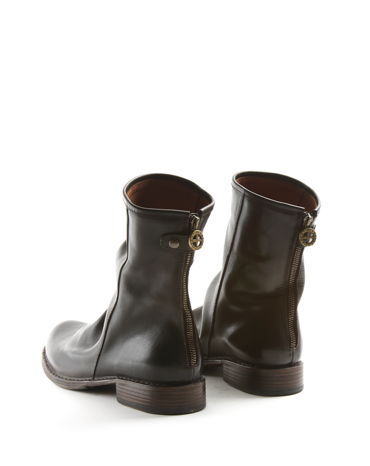 EVEN-V Dark Brown Luxury Leather Boots