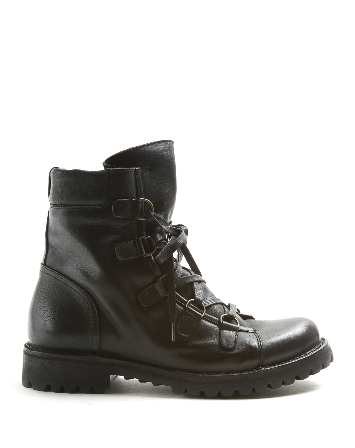 M-EMOD Black Leather Boots