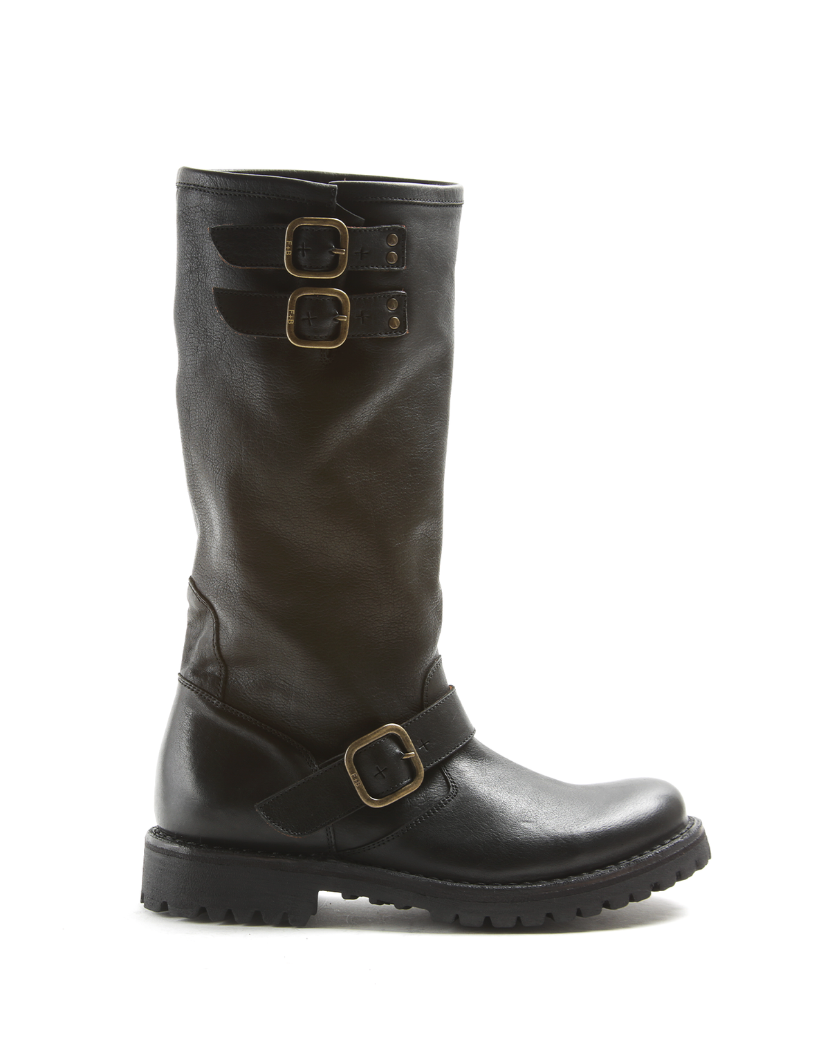 M-ENZA Black Leather Boots