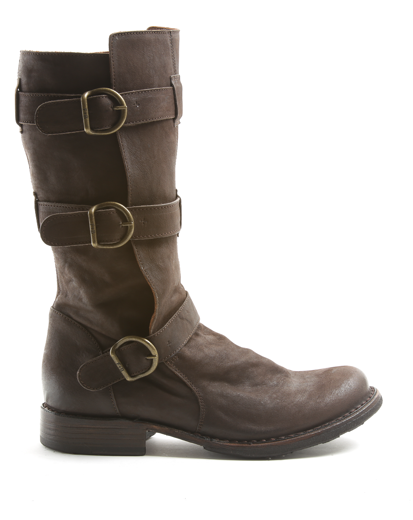 7040 Brown Leather Boots