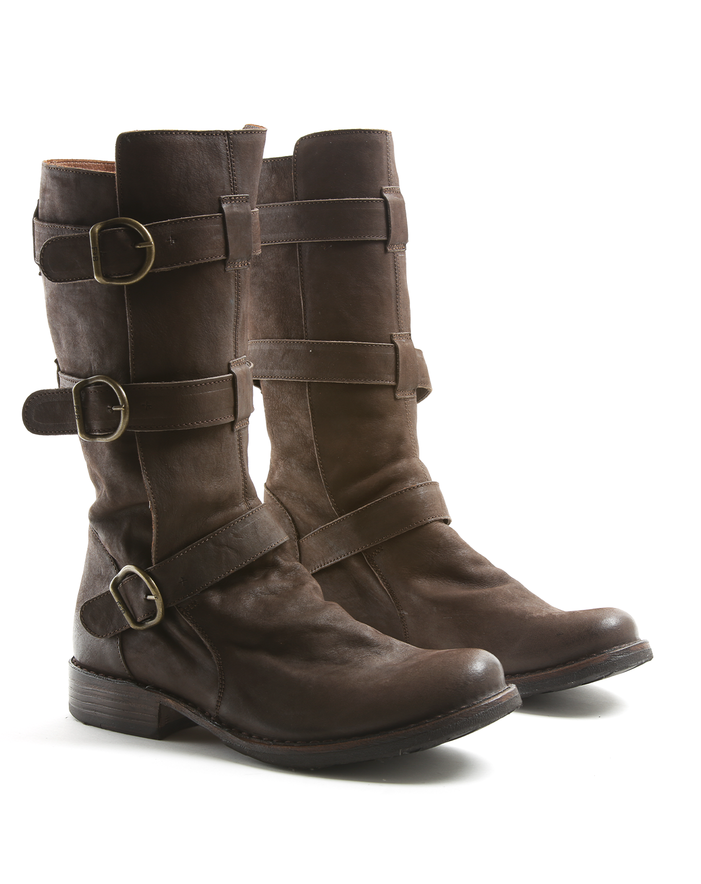 7040 Brown Leather Boots