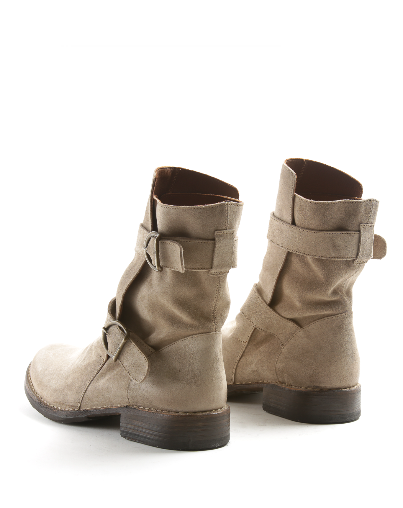 713 Light Beige Suede Boots