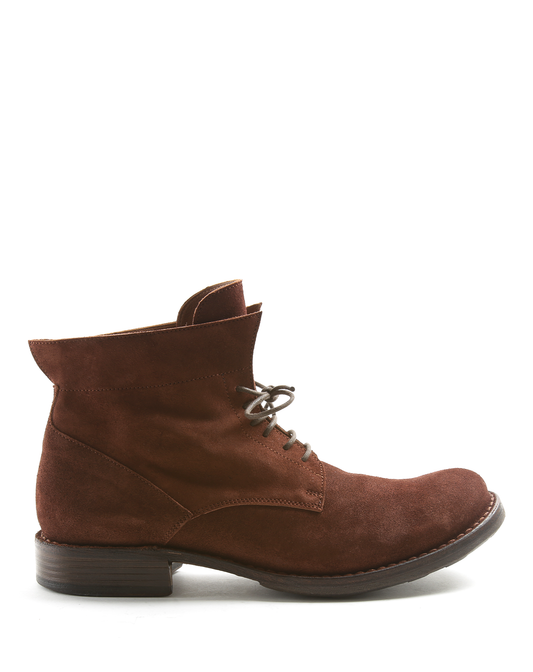 745 Rust Suede Lace-up Boots