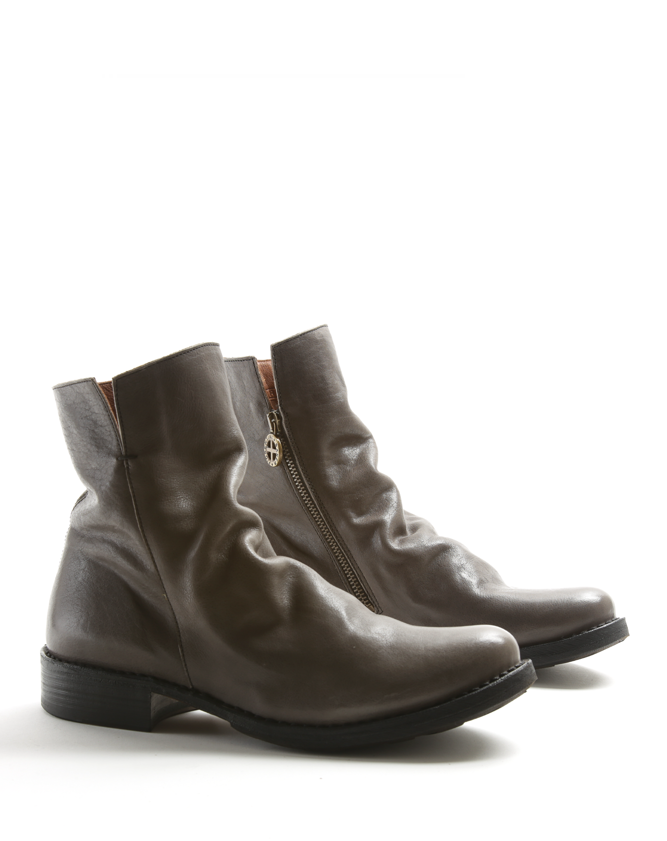 ELF Grey Rust Leather Boots
