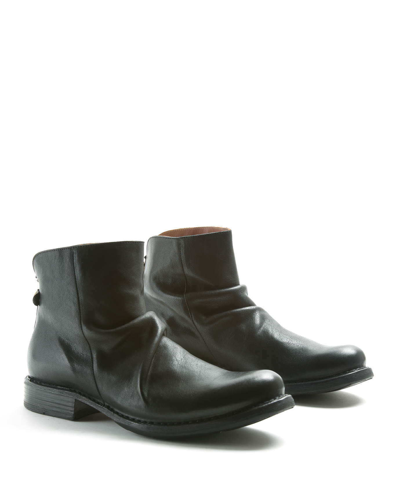 ELINA Black Leather Boots