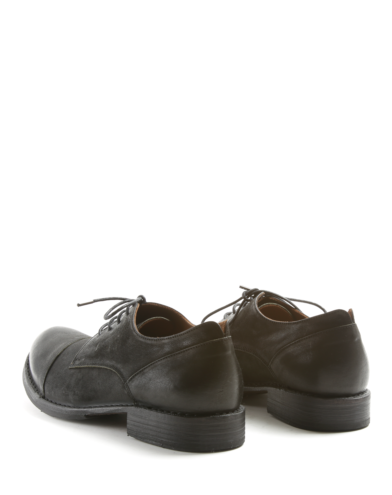 ENEI Black Leather Derby Shoes