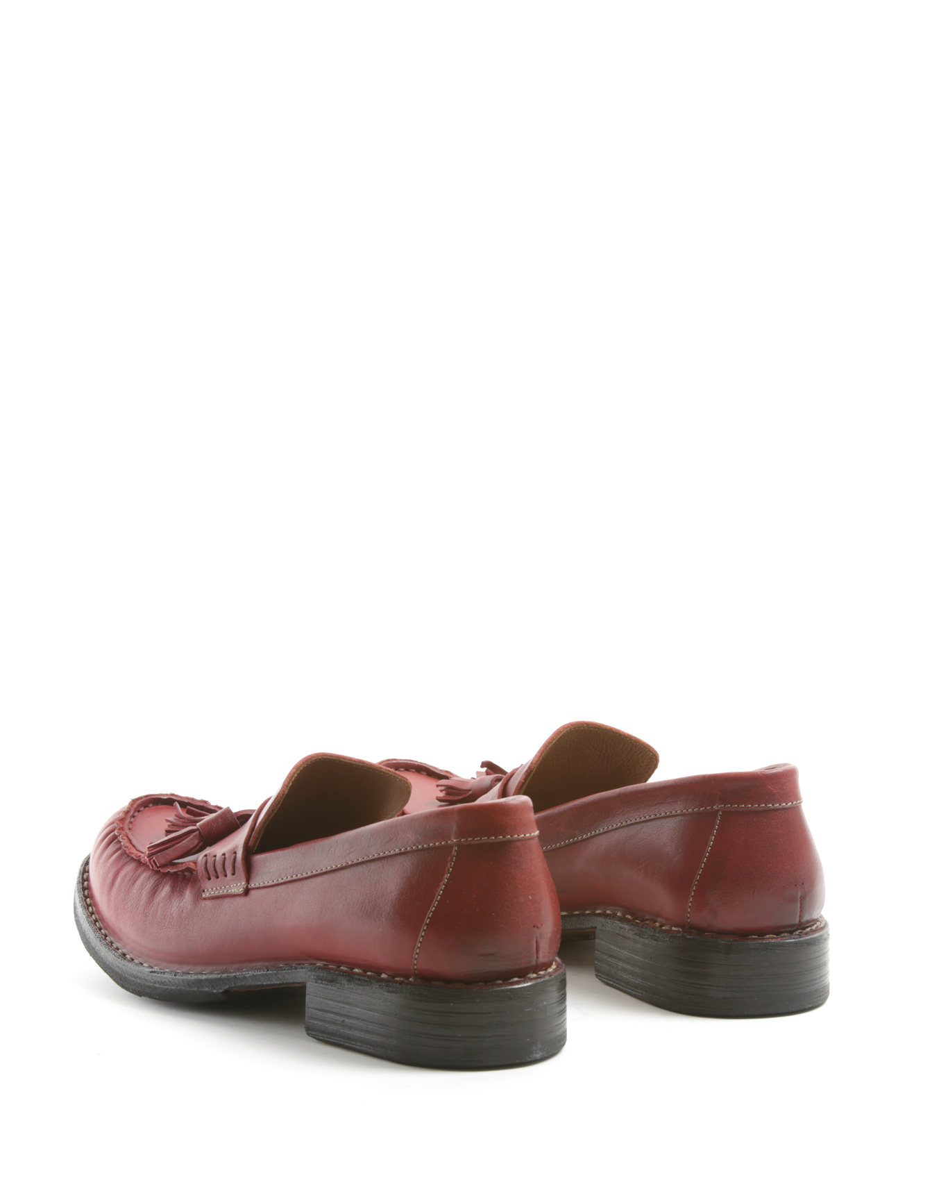 ERIC Red Leather Loafer