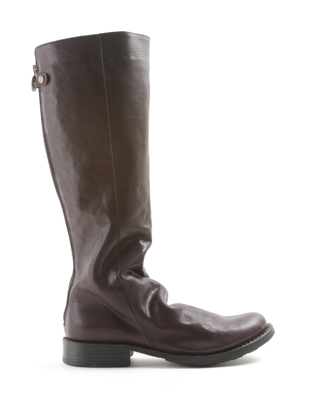 EVA Burgundy Leather Boots