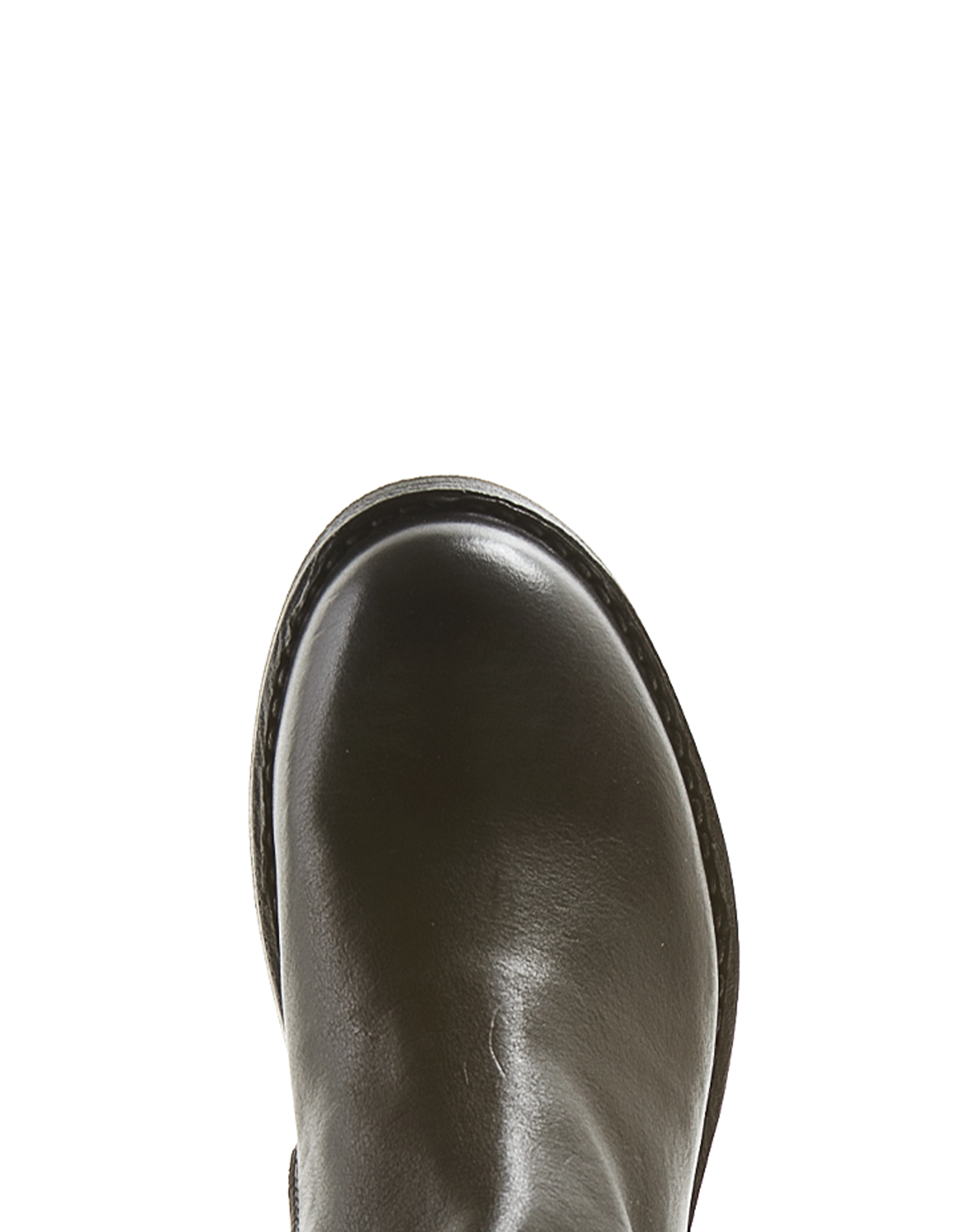 ETERNITY EZEE Black leather mid height boots with diagonal zip ETERNITY EZEE Black leather mid height boots with diagonal zip