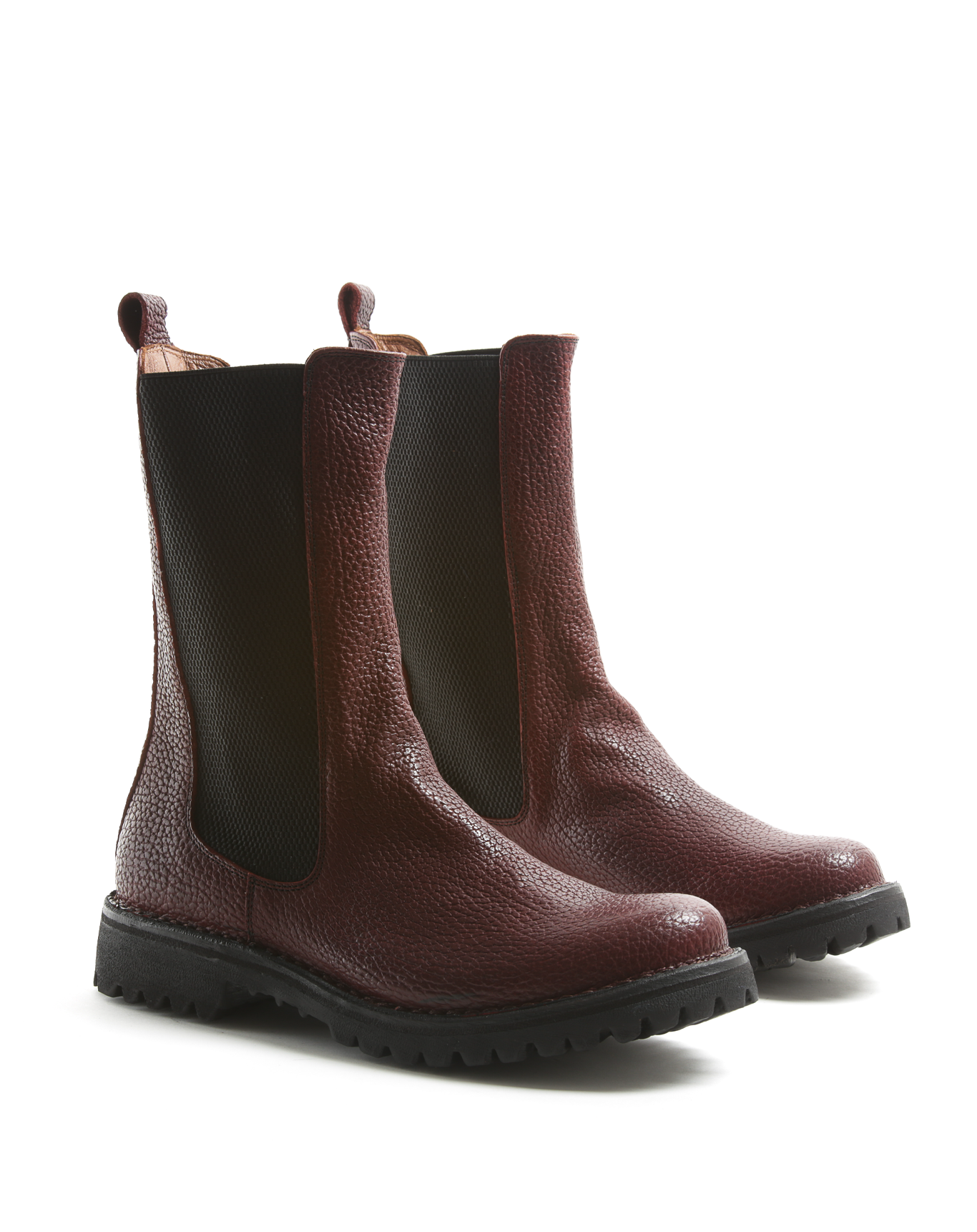 M-EDRA Burgundy Leather Boots