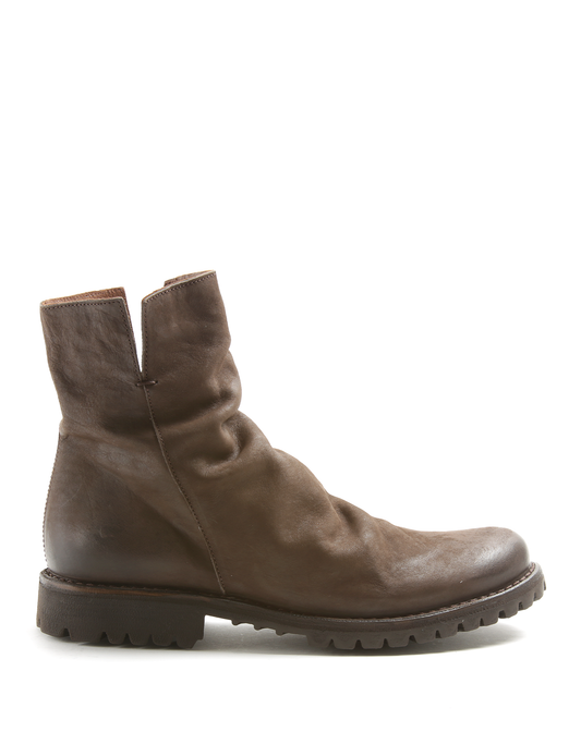 M-ELF Brown Brushed Leather Boots