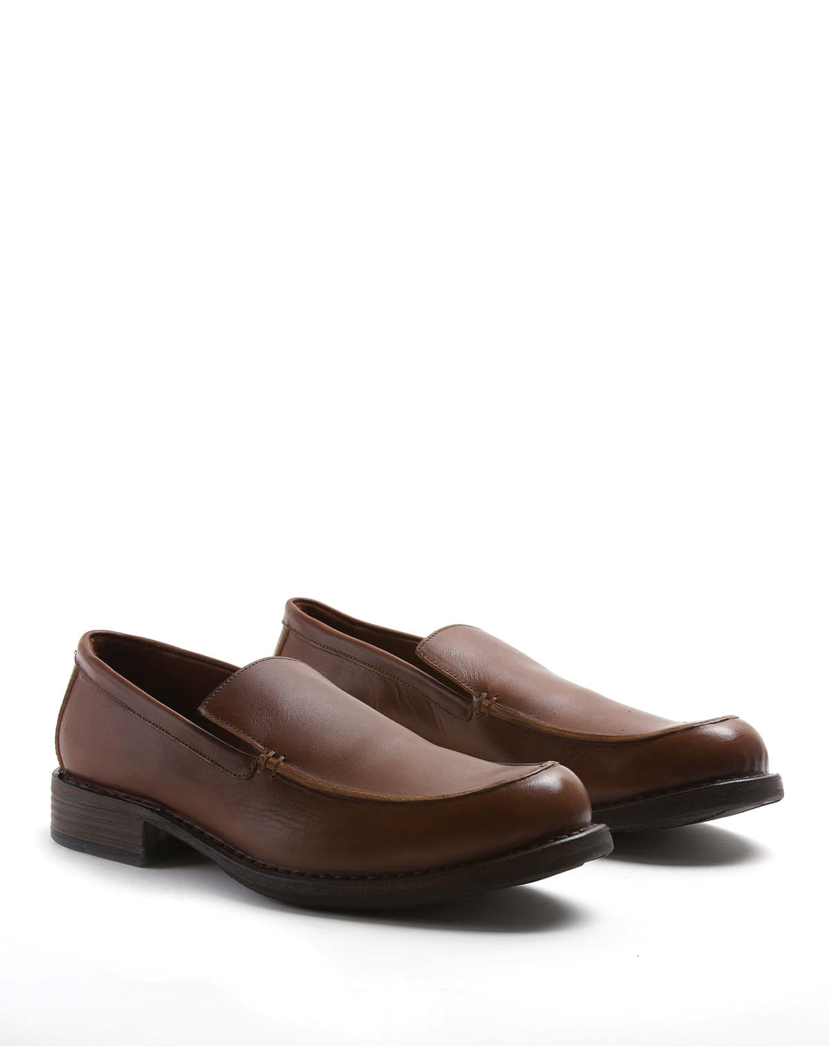 EFELLA Brown Leather Loafers