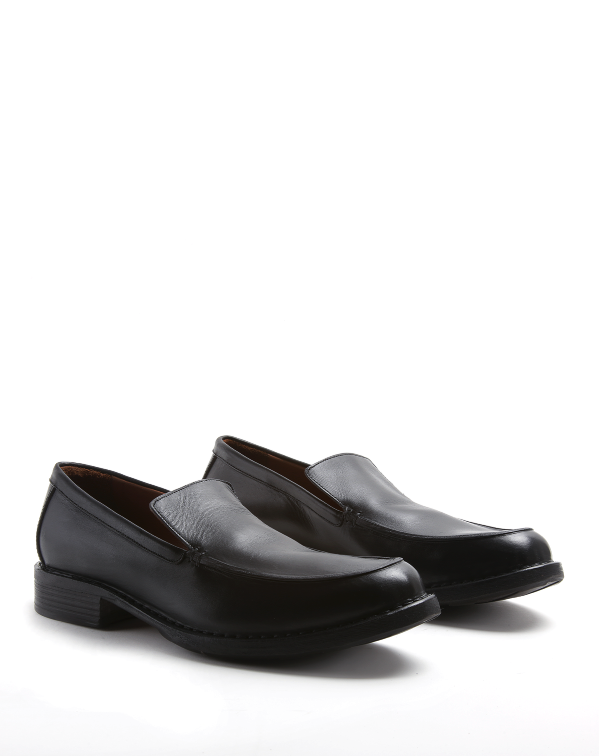 EFELLA Black Leather Loafers