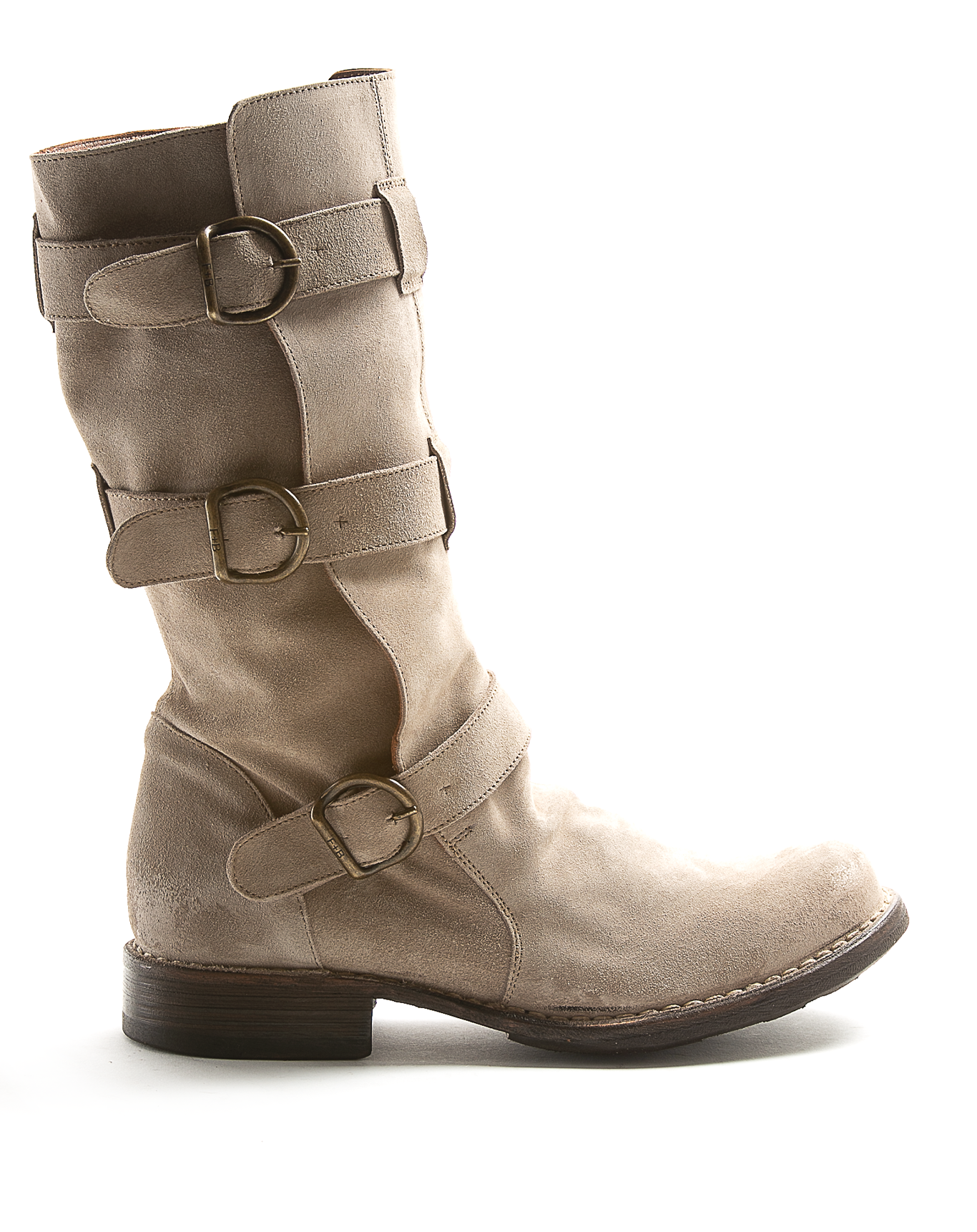 7040 Light Beige Suede Boots