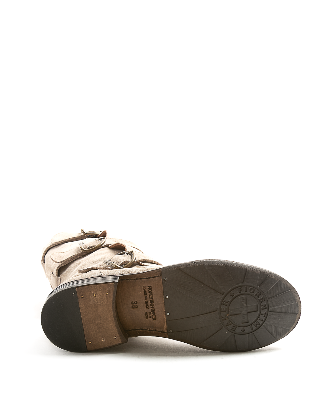 7040 Light Beige Suede Boots