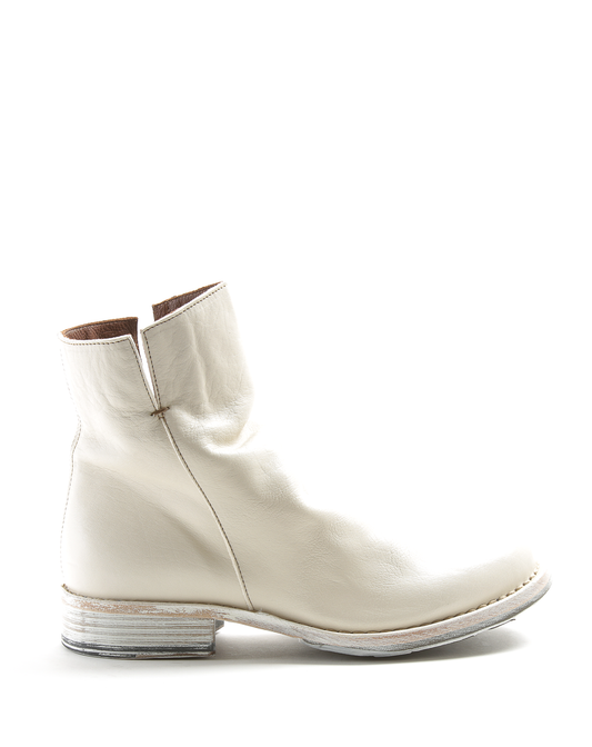 ELF White Leather Boots