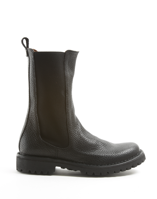 M-EDRA Black Leather Boots