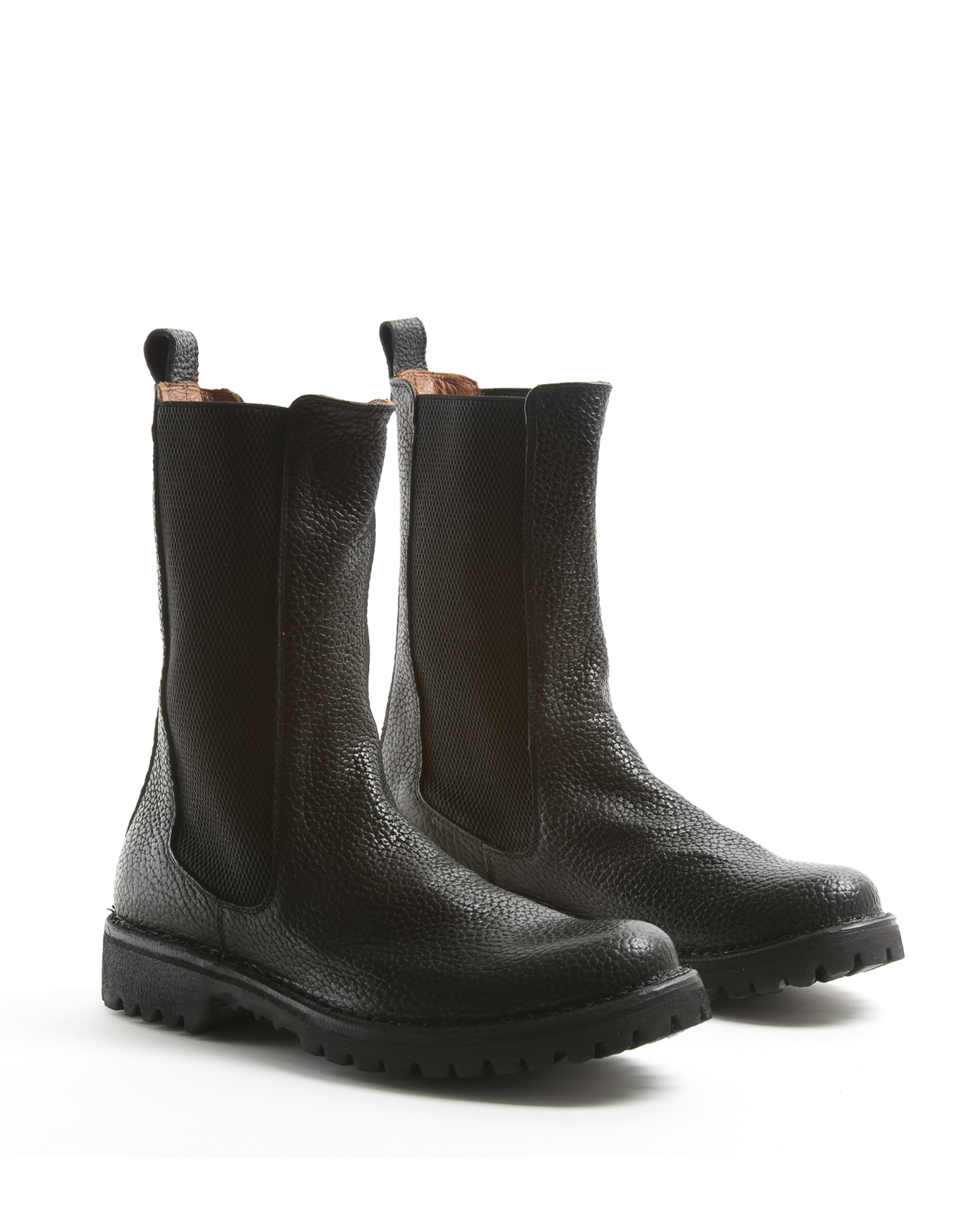 M-EDRA Black Leather Boots