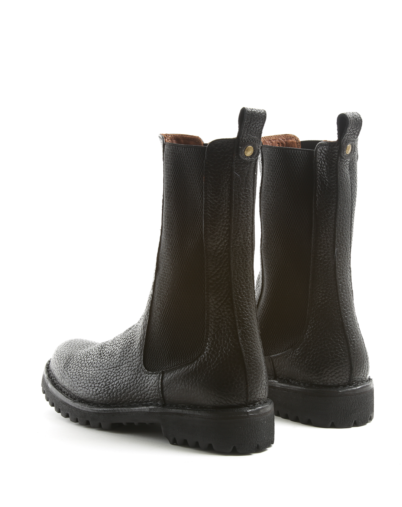 M-EDRA Black Leather Boots
