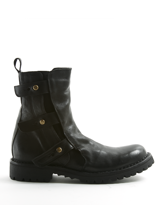 ERNA Black Leather Boots
