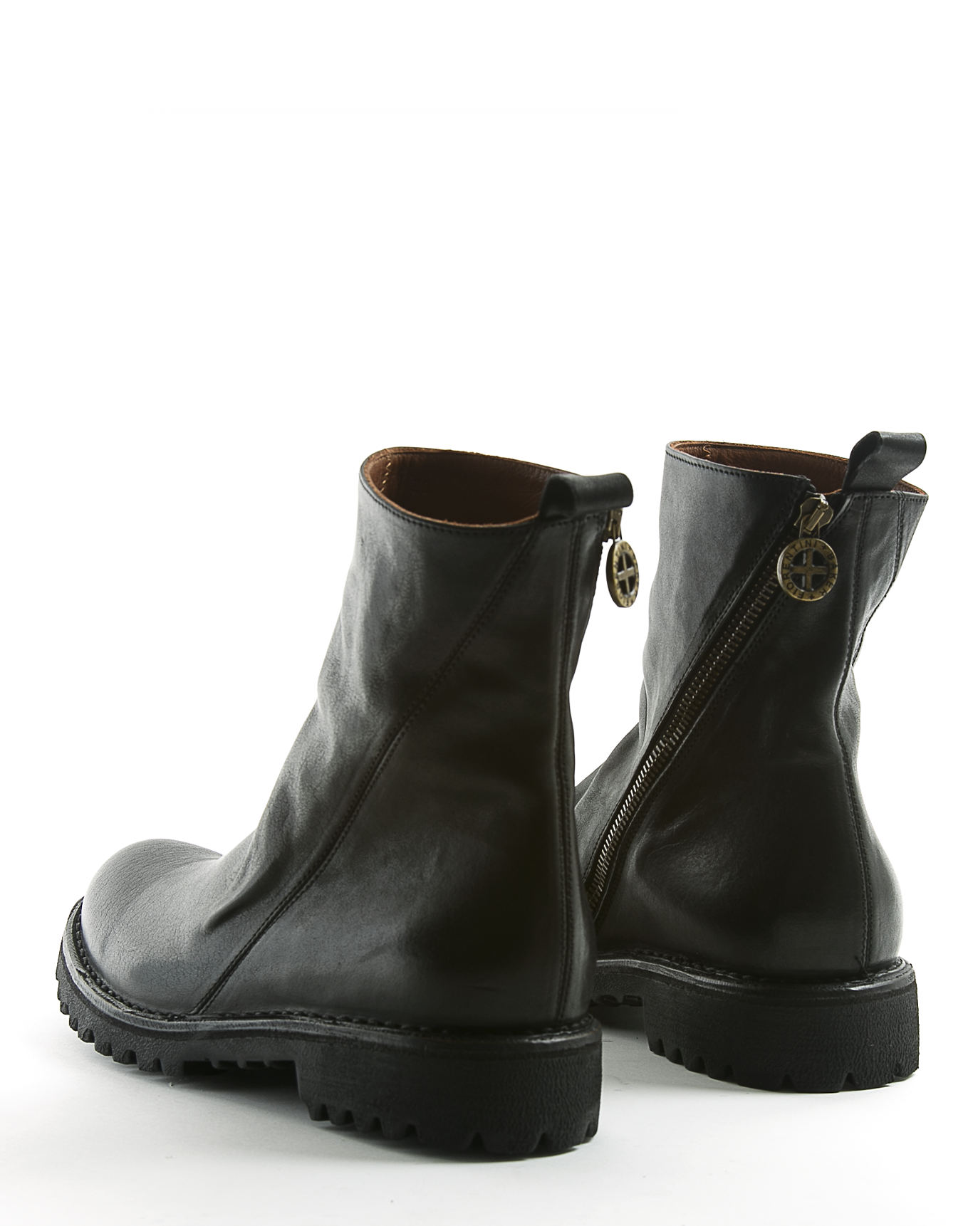 M-EVI Black Leather Boots