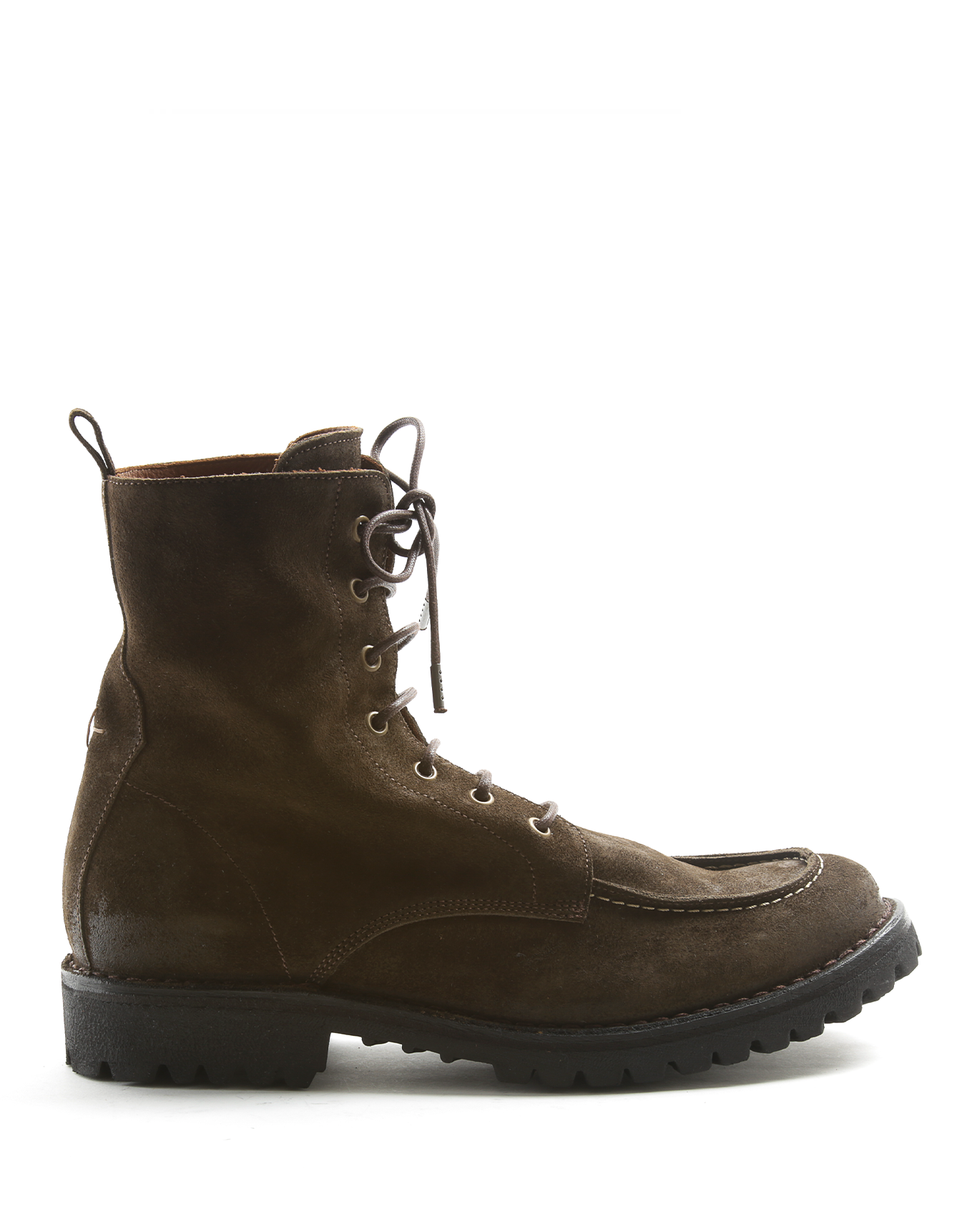 M-EXESS Brown Suede Lace-up Boots