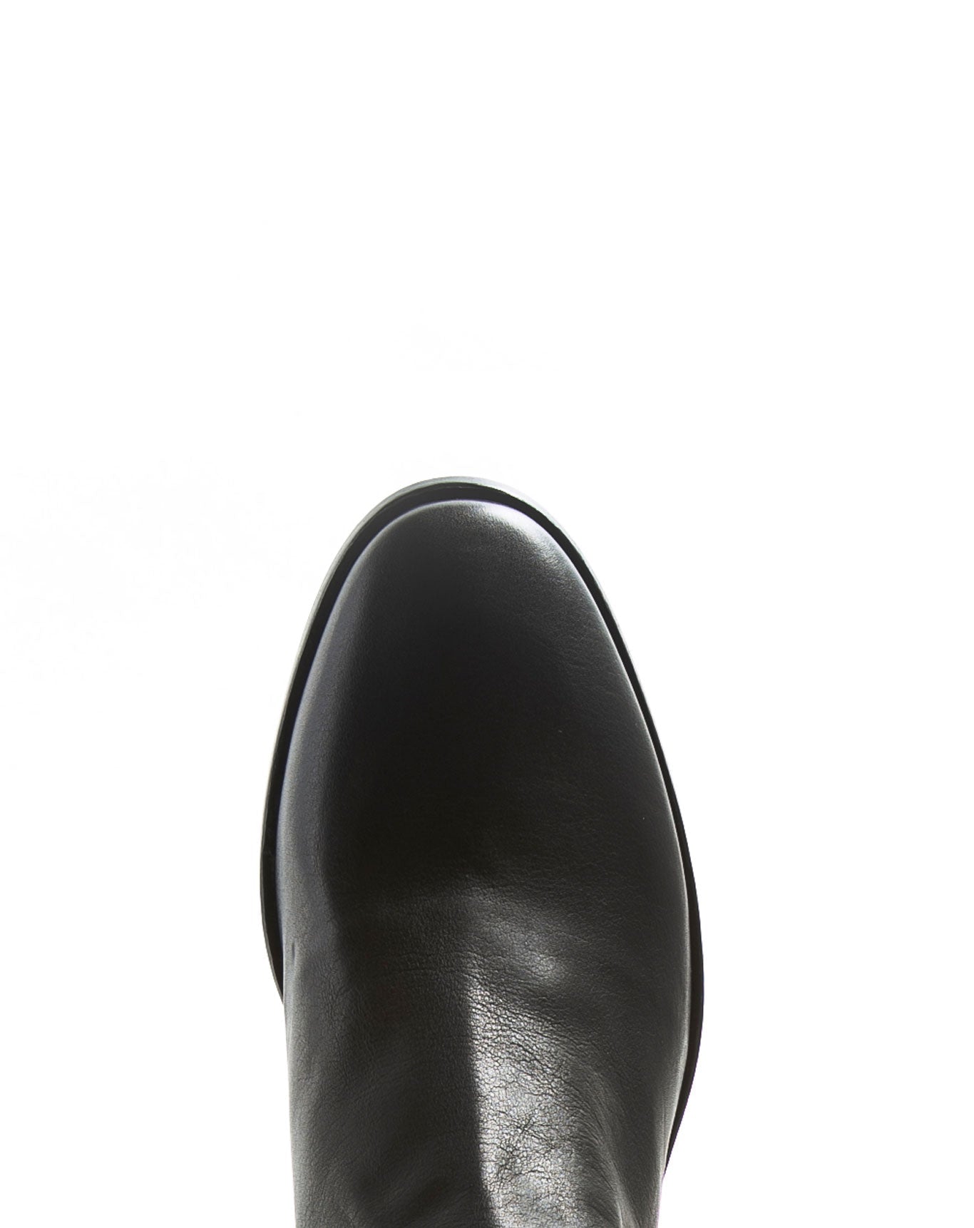 Fiorentini + Baker, CHANCE CALE, Black smooth leather men ankle boots with elongated shape and inside zip-Made in Italy-toe