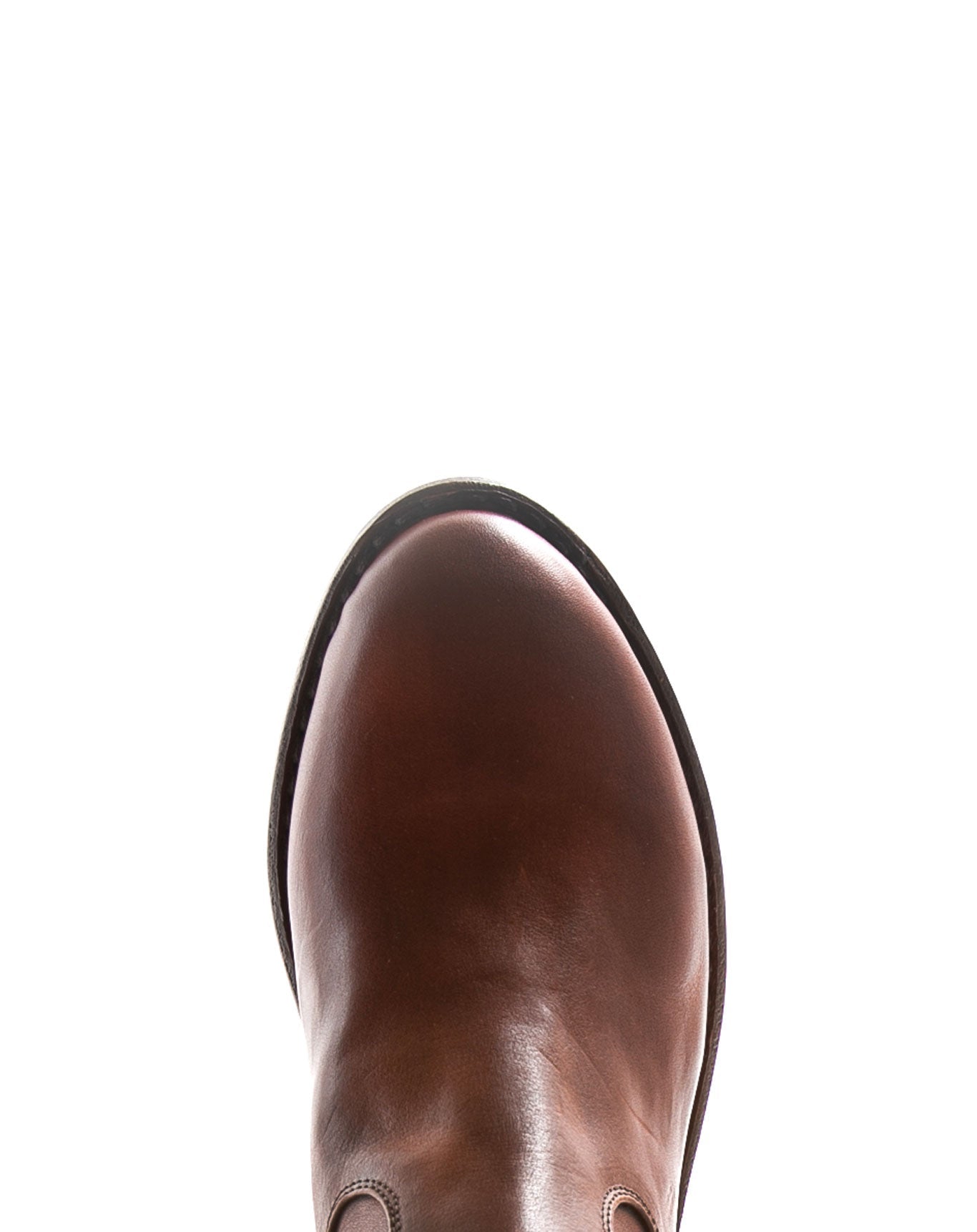 Fiorentini + Baker, ROCKER REN, Brown leather ankle boots with slightly pointed toe and inside zip-Made in Italy-toe