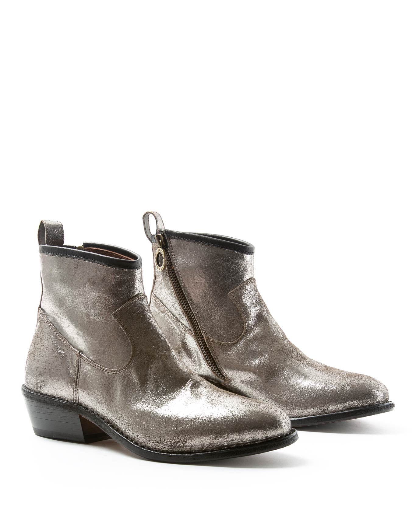 REN Silver Leather Boots