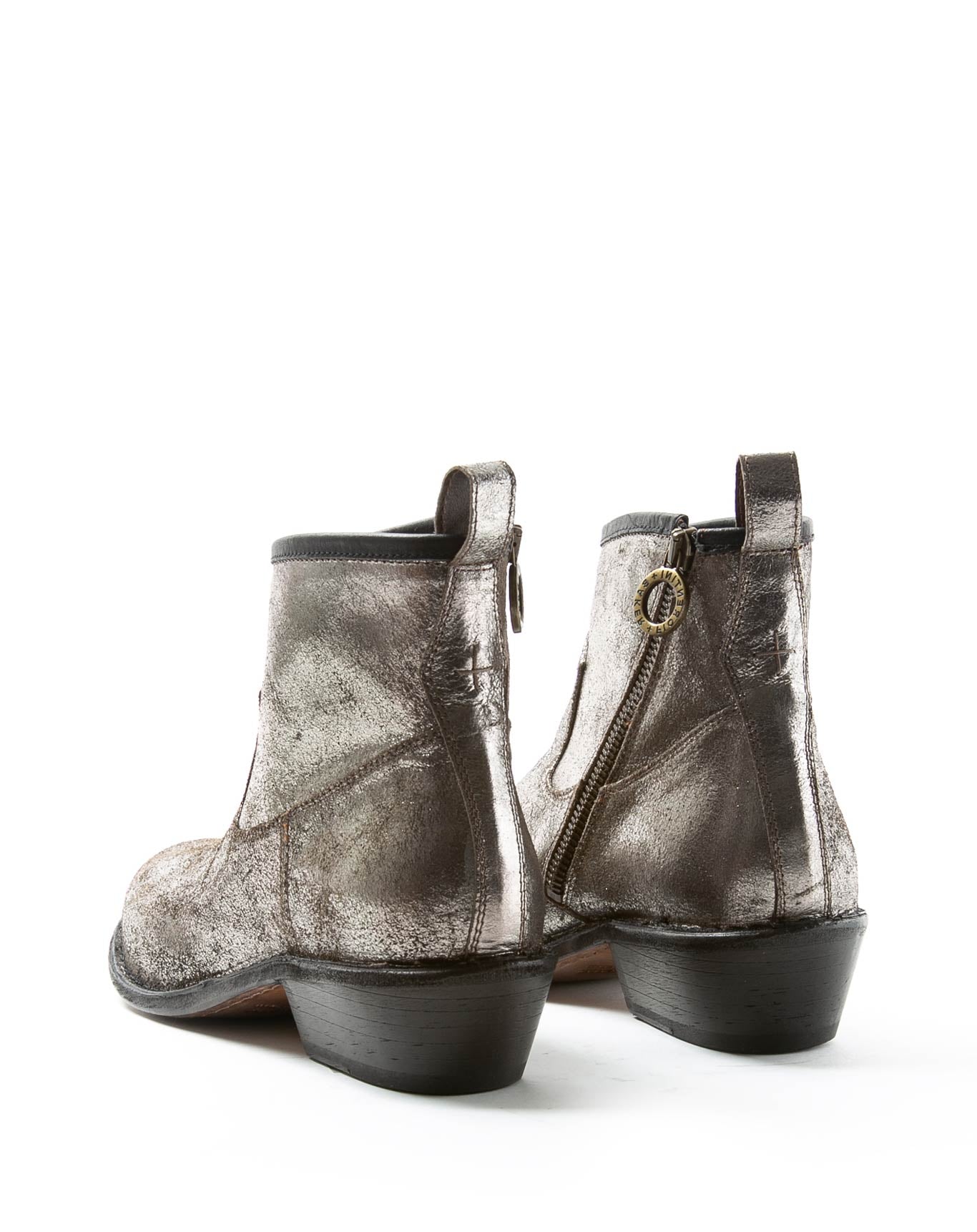 REN Silver Leather Boots