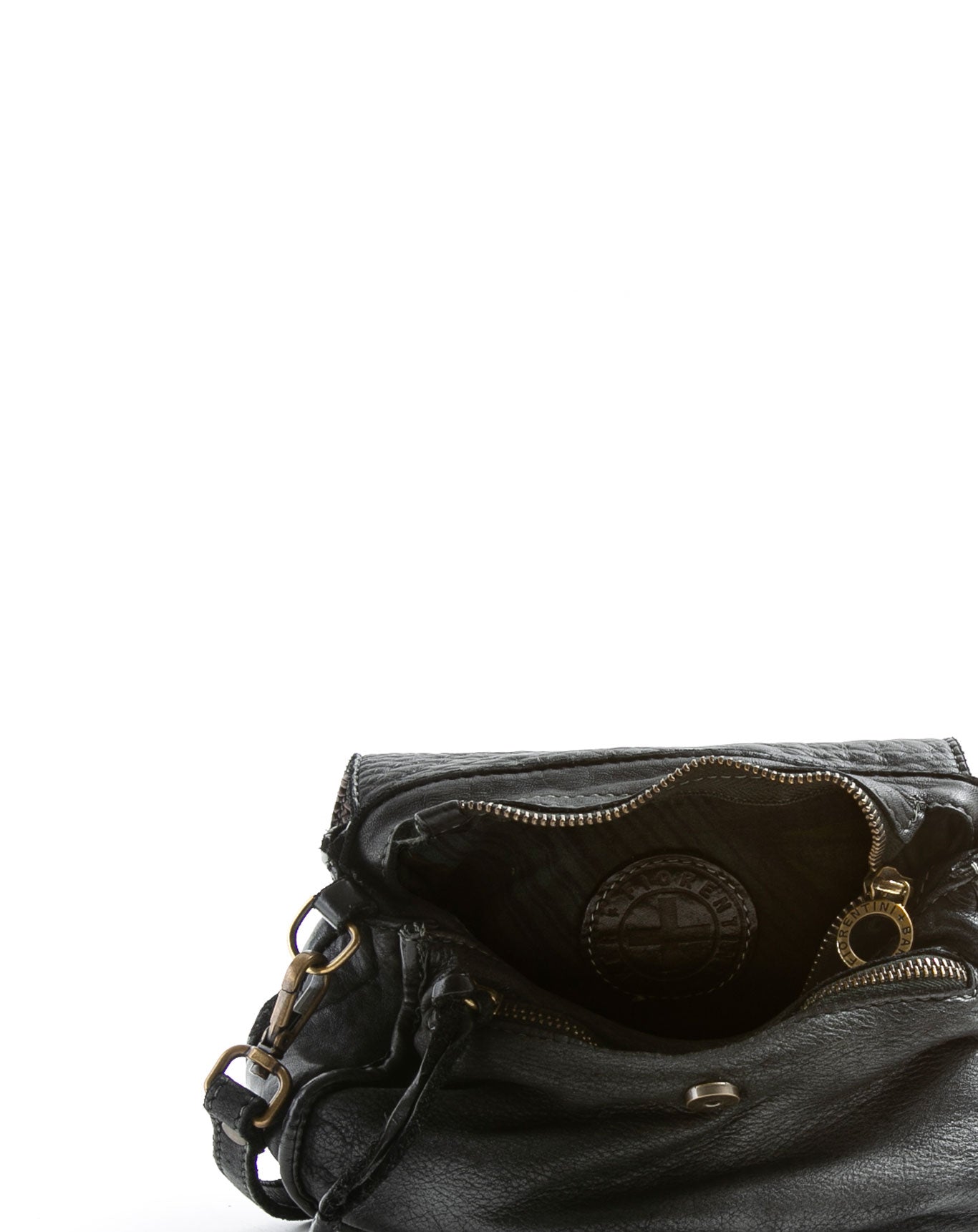 FIORENTINI+BAKER, EMILY, Two sections cross body bag and shoulder bag with adjustable and removable double strap. Made in Italy. Made to last.