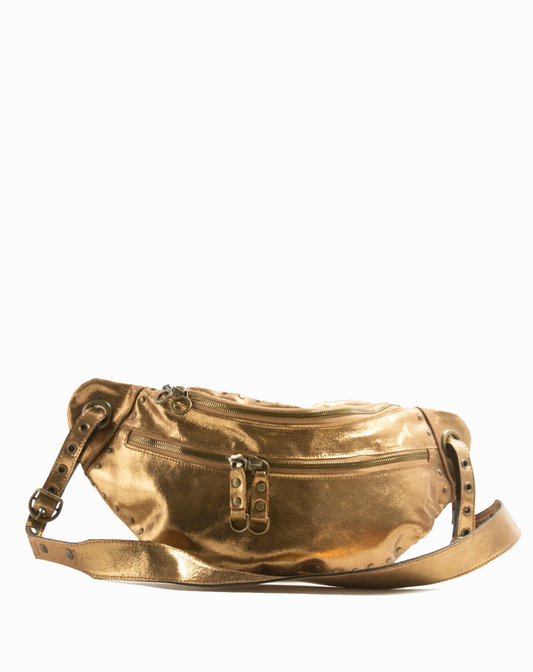 FRA Gold Leather Bag