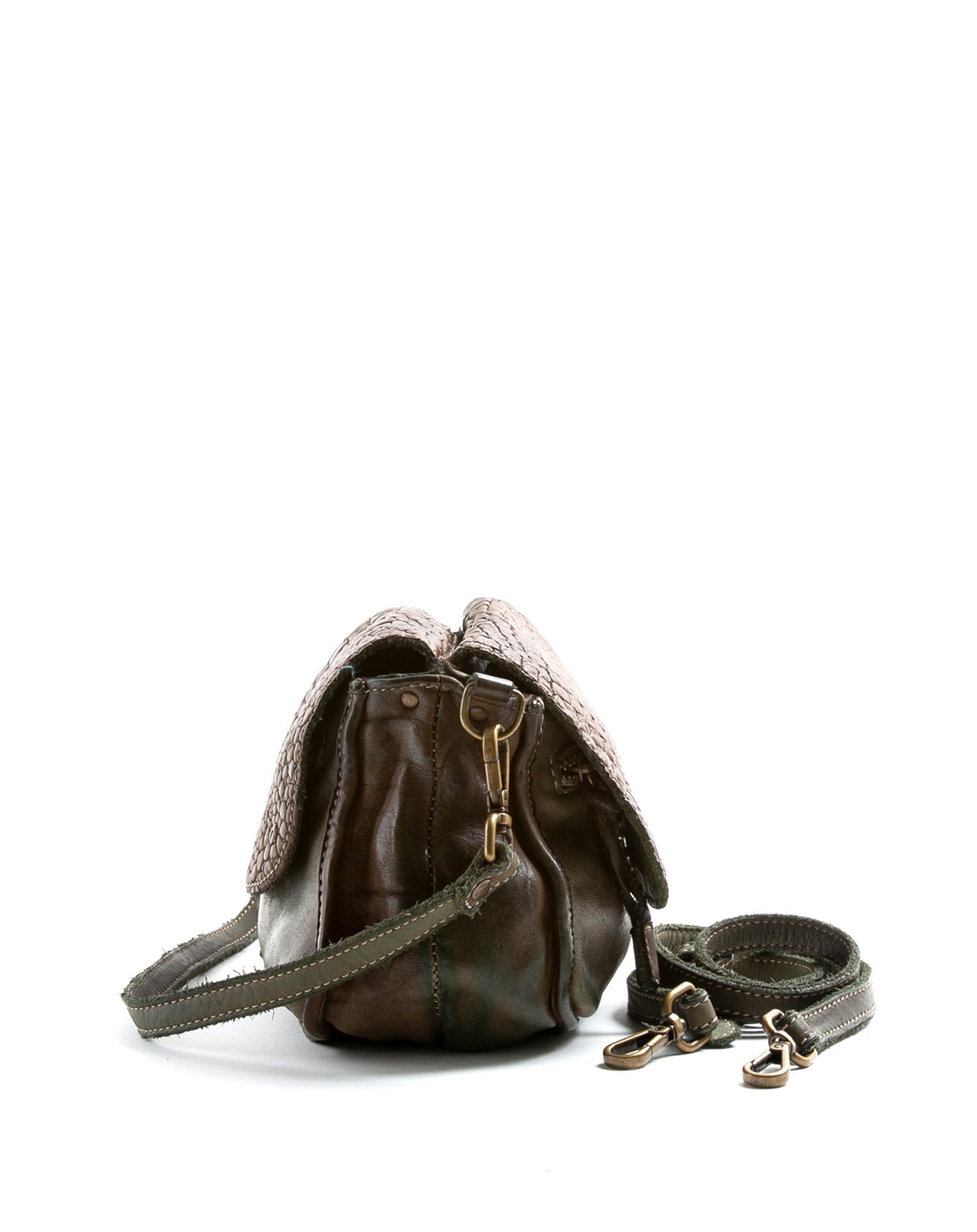 FIORENTINI+BAKER, EMILY, Two sections cross body bag and shoulder bag with adjustable and removable double strap. Made in Italy. Made to last.