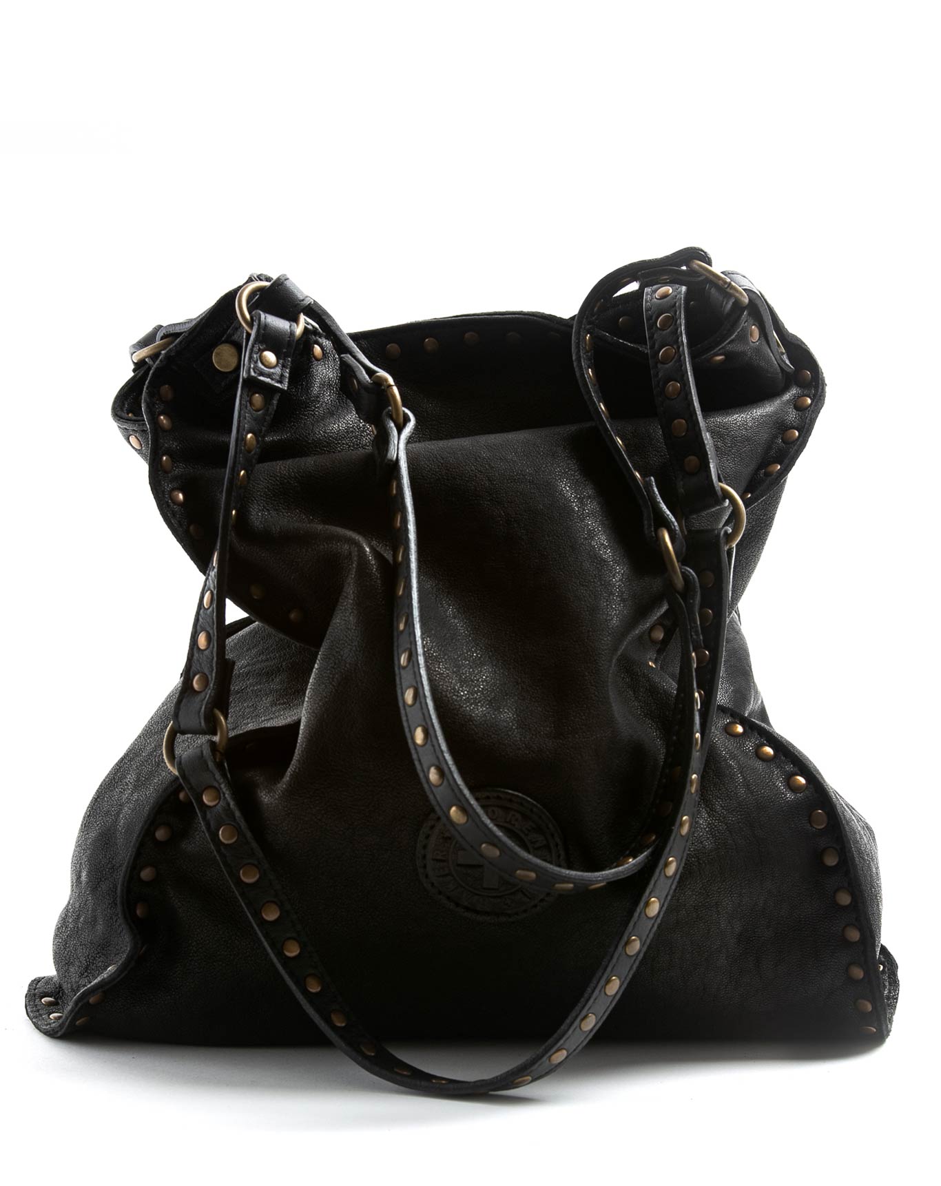 FIORENTINI+BAKER, BLU, Shopper bag with studded detail-Made in Italy-front