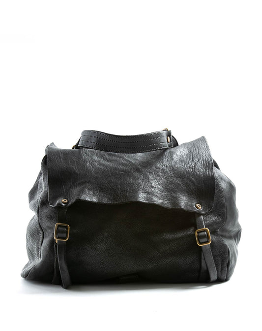 JEFF Black Leather Bag