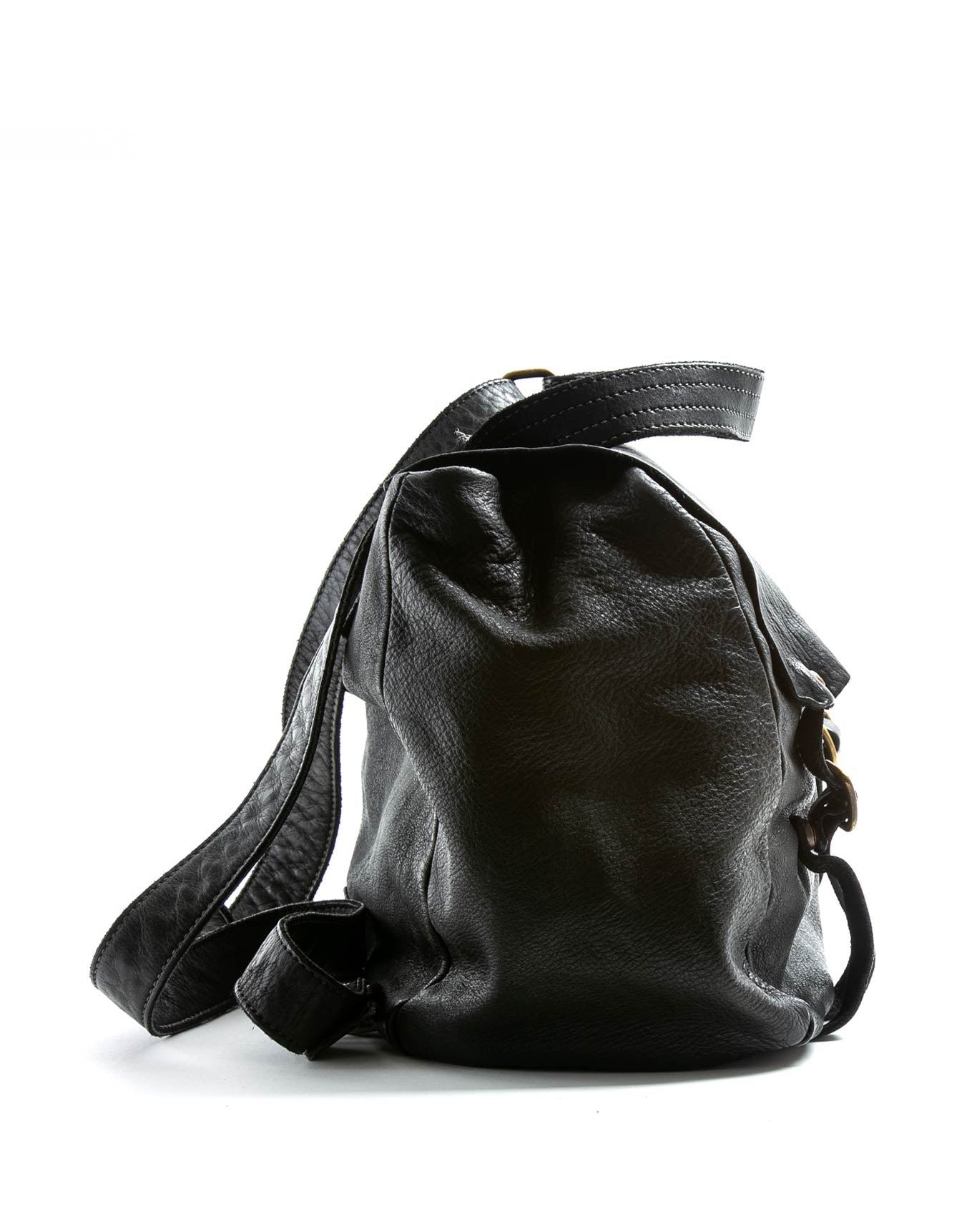 JEFF Black Leather Bag