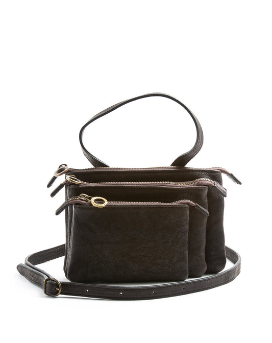 FIORENTINI+BAKER, LEMA, Tree pockets crossbody leather bag. Made in Italy. Made to last.