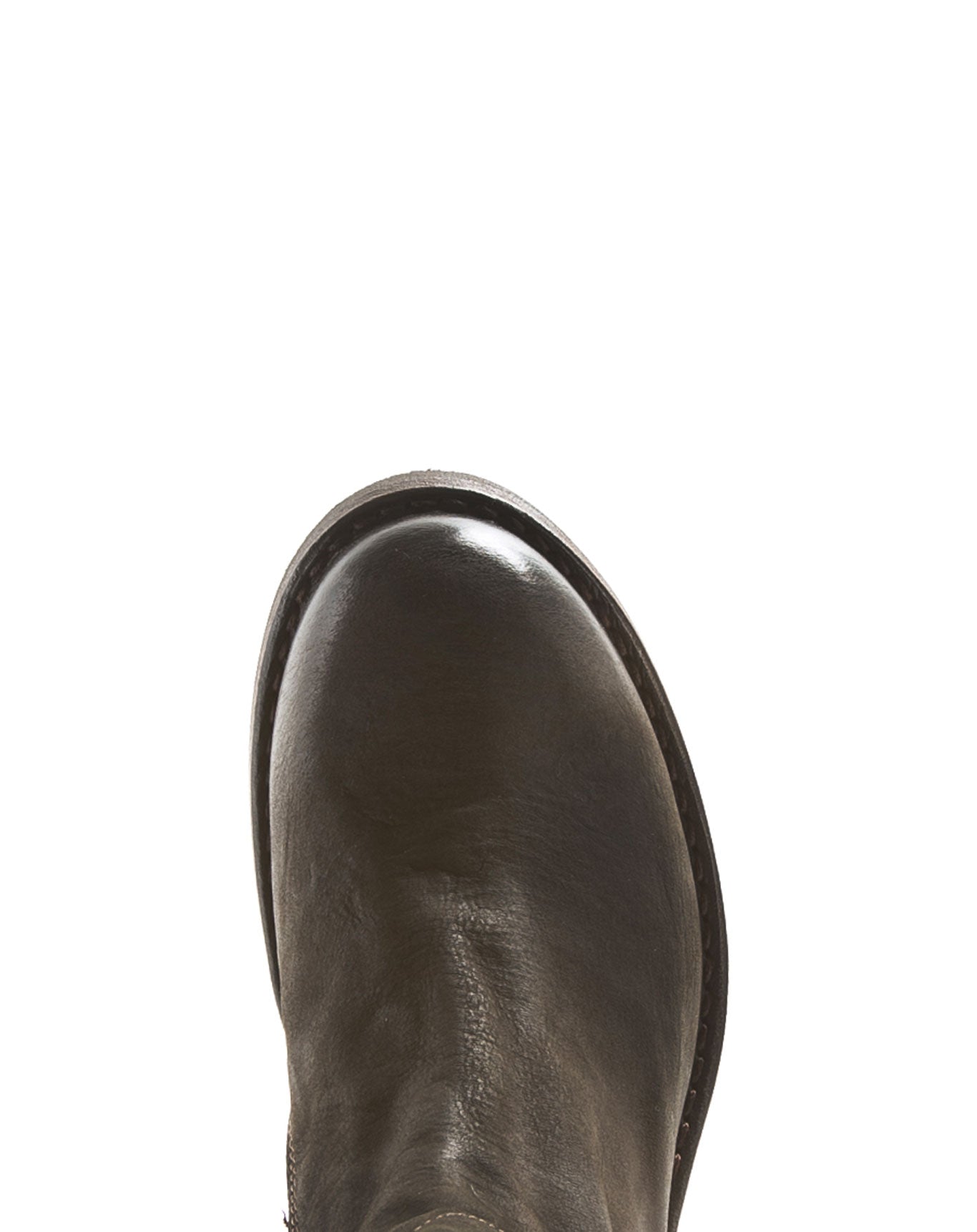 Fiorentini + Baker, ETERNITY EZEE, Coffee brown leather mid-height boots with inside diagonal zip-Made in Italy-toe