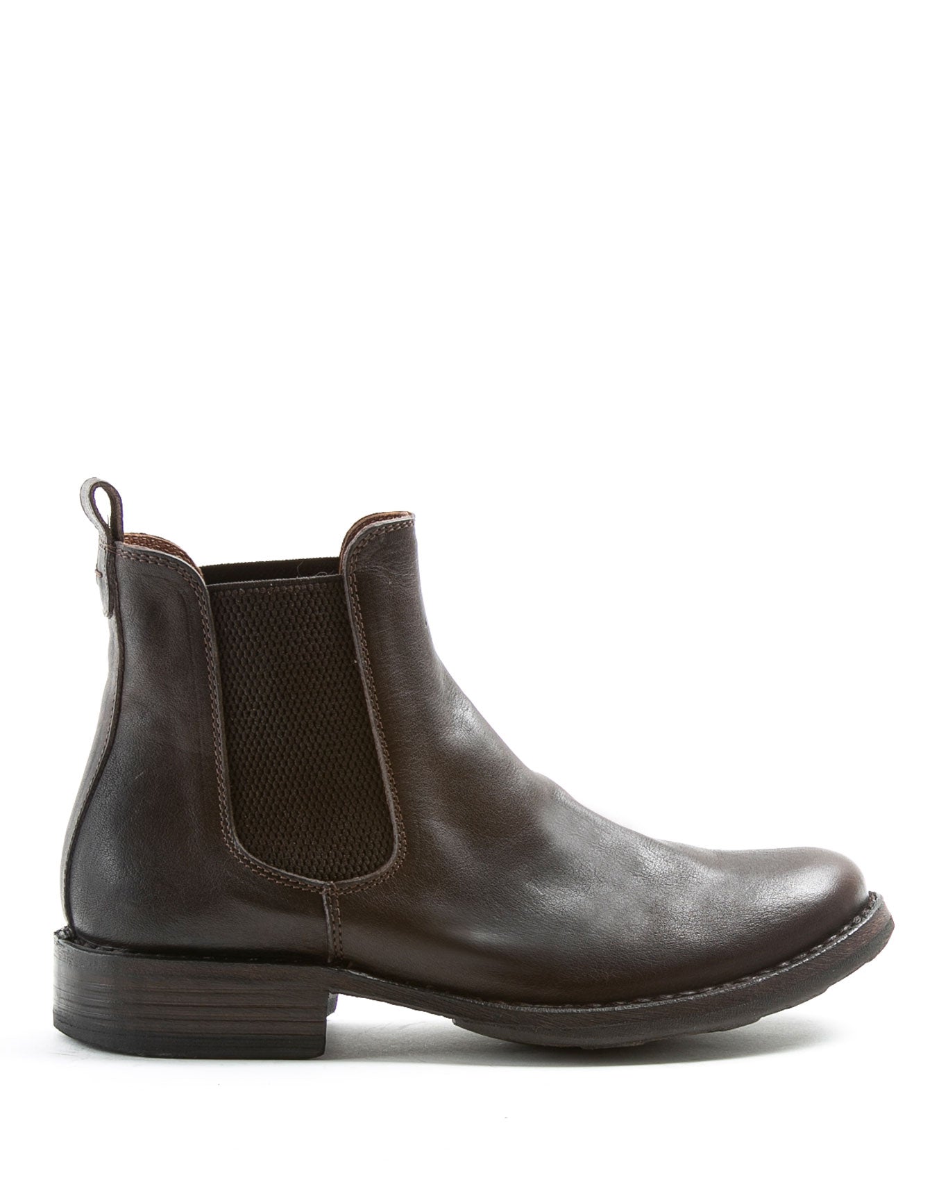 Fiorentini + Baker, ETERNITY ETEX, Brown leather unisex classic Chelsea boots for a timeless style-Made in Italy-side