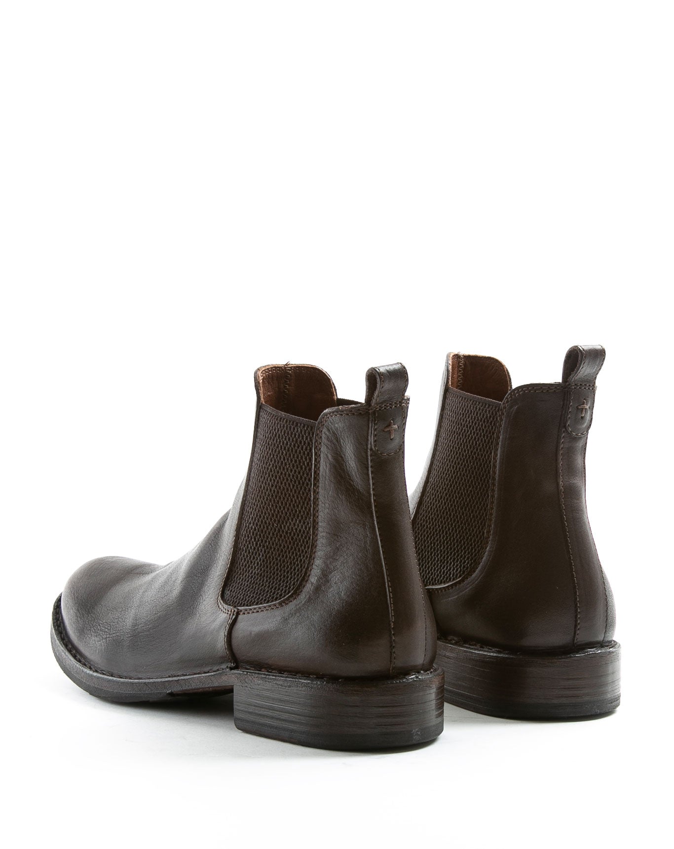 Fiorentini + Baker, ETERNITY ETEX, Brown leather unisex classic Chelsea boots for a timeless style-Made in Italy-back