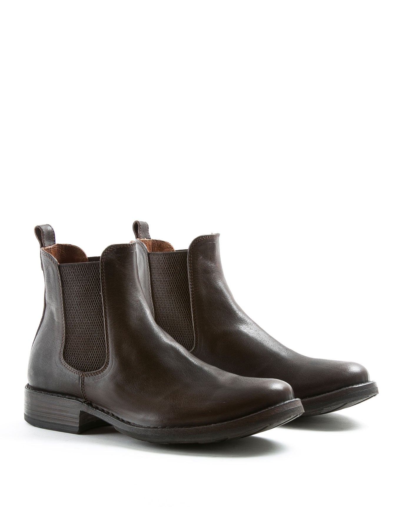 Fiorentini + Baker, ETERNITY ETEX, Brown leather unisex classic Chelsea boots for a timeless style-Made in Italy-lateral