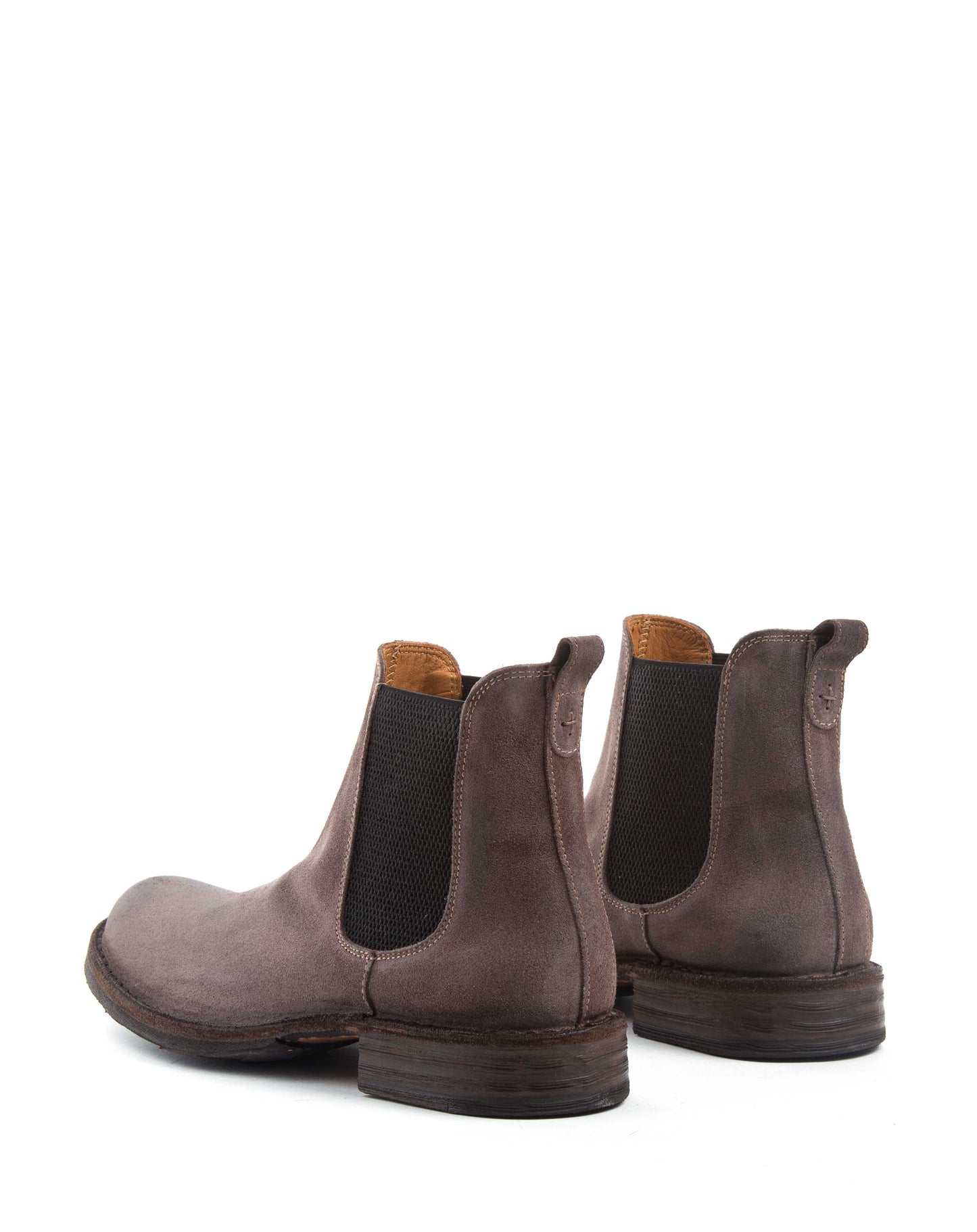 Fiorentini + Baker, ETERNITY ETEX, Brown suede unisex classic Chelsea boots for a timeless style-Made in Italy-back