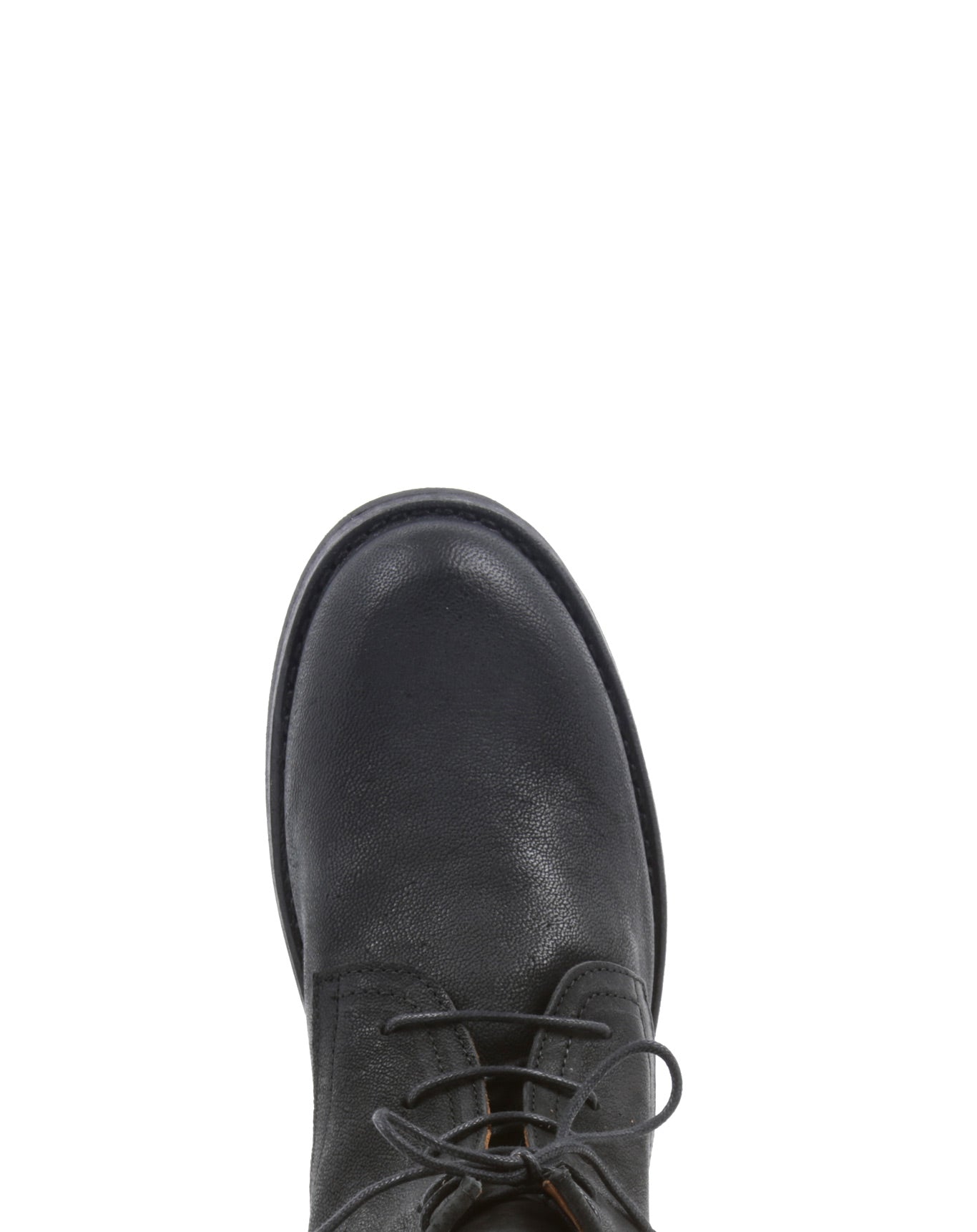 Fiorentini + Baker, ETERNITY EZRA, Grained black leather lace-up ankle boots-Made in Italy-toe